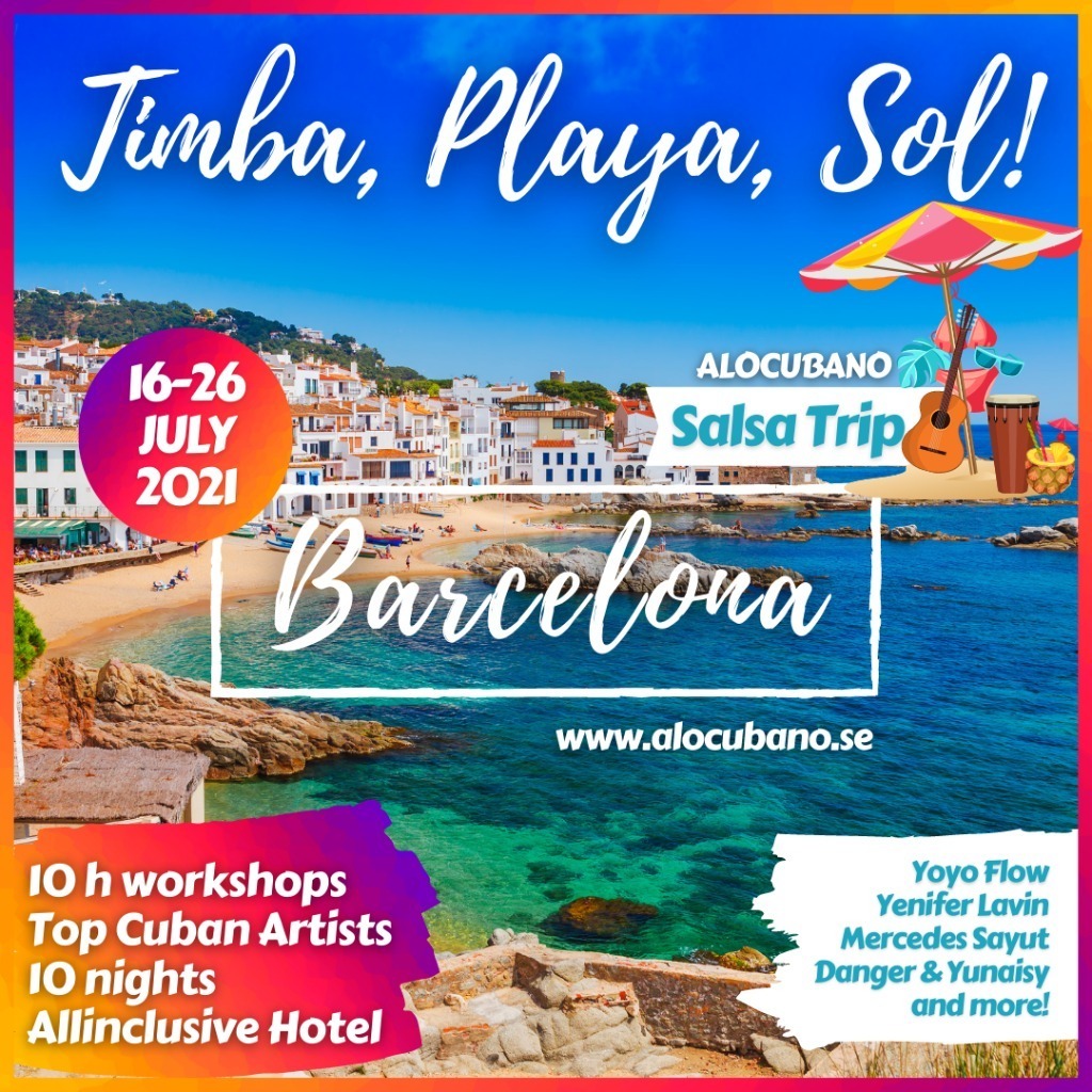 Barcelona Timba Playa Sol! Salsa Trip with Alocubano Festival July 2021