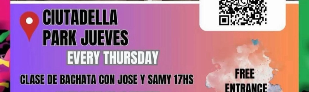 Clase de bachata en Ciutadella Park